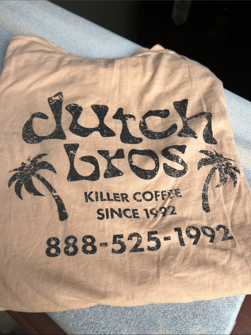 ✌️Dutch Bros Cotton Tshirt XL Peach Coffee - Picture 8 of 10
